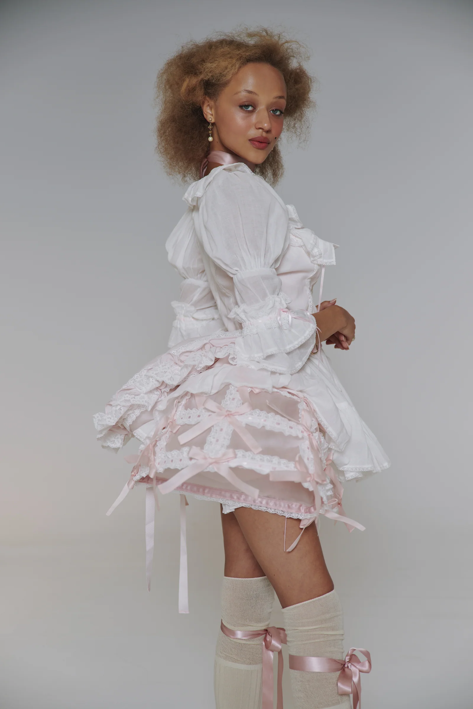 The Silk Satin Powder Gossamer Pannier - Image 6