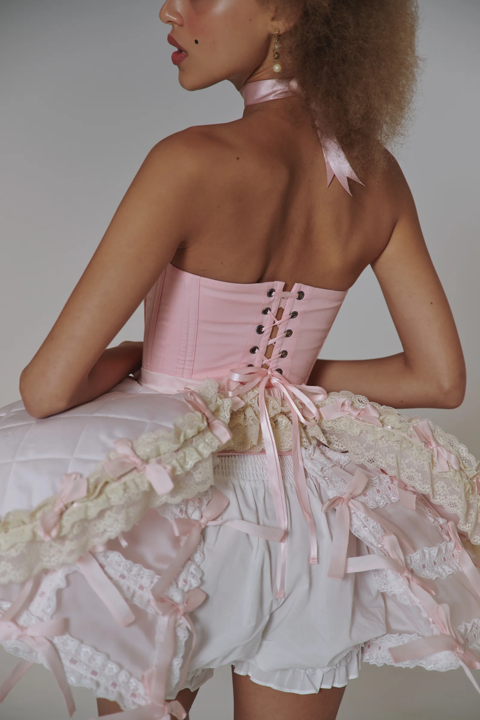 The Silk Satin Powder Gossamer Pannier - Image 7