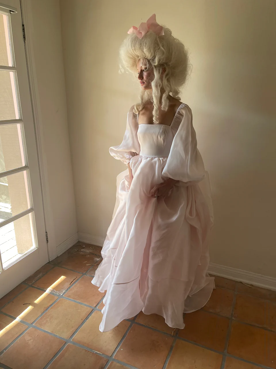 The Queen Of Angels Silk Gown Made to Order - Image 8