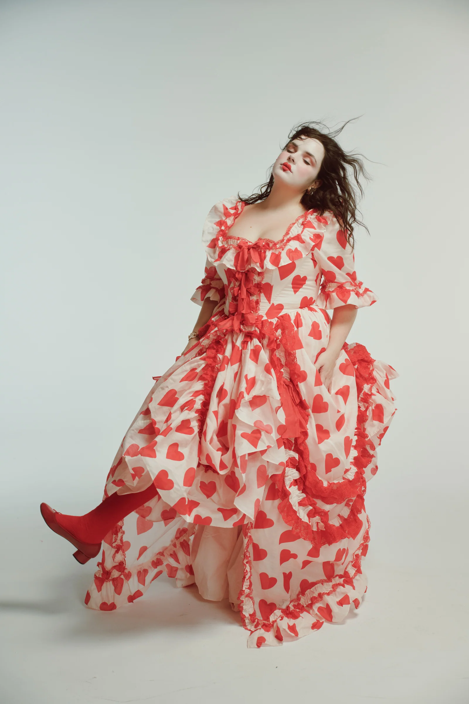 The Silk Organdy Queen Of Hearts Antoinette Gown - Image 12