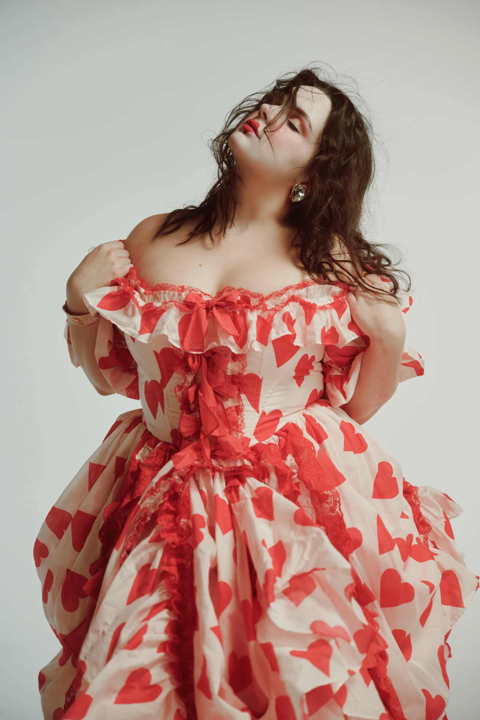 The Silk Organdy Queen Of Hearts Antoinette Gown - Image 13