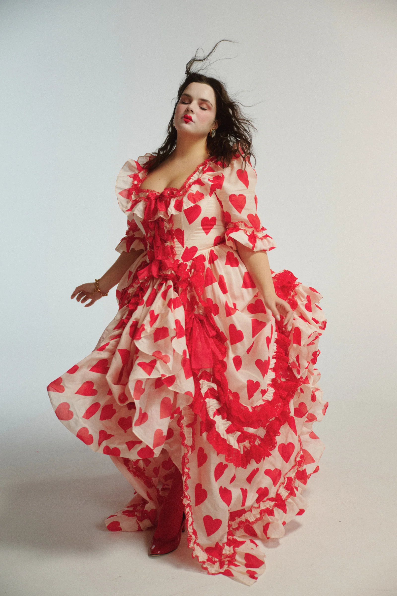 The Silk Organdy Queen Of Hearts Antoinette Gown - Image 14