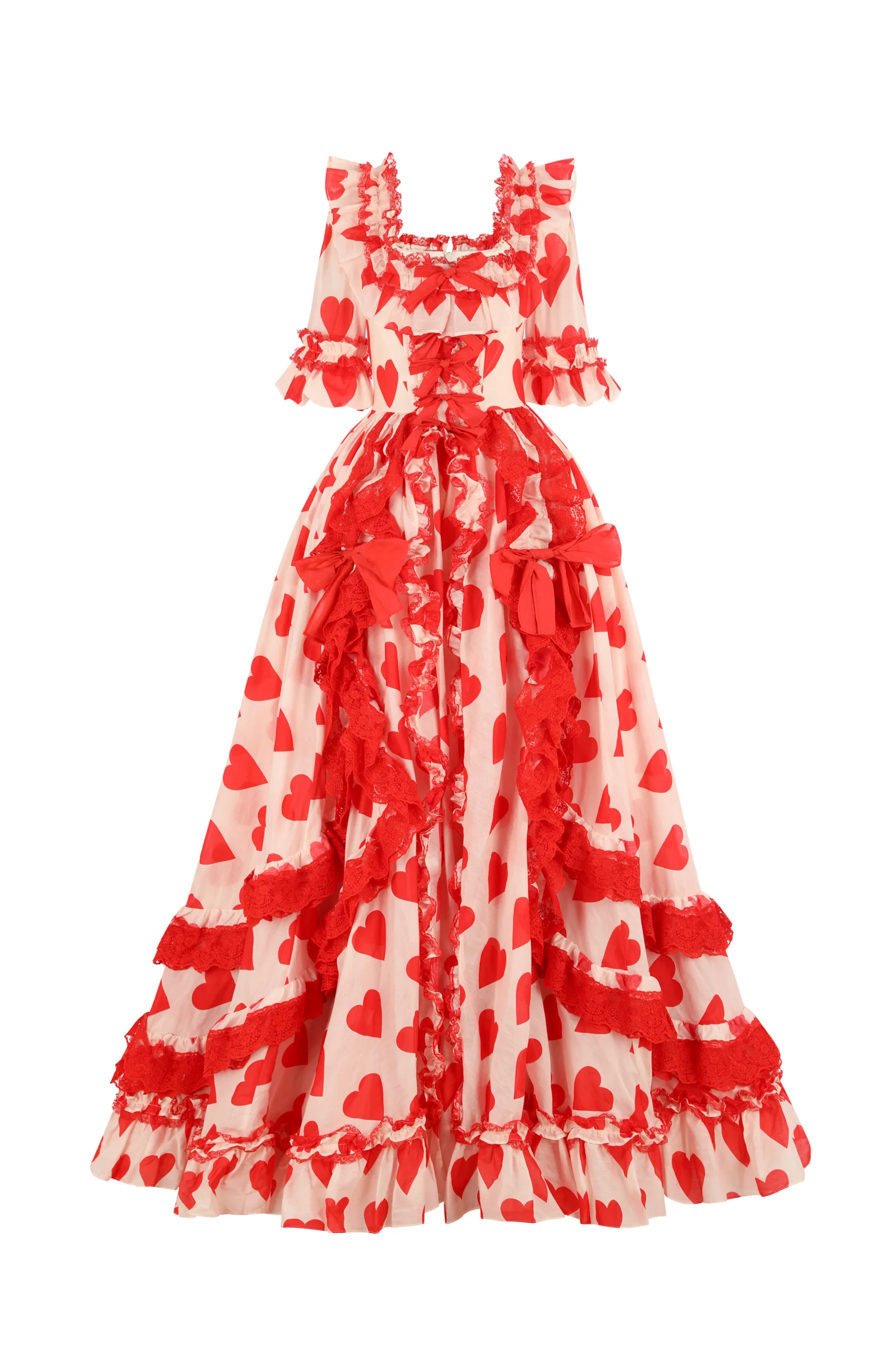 The Silk Organdy Queen Of Hearts Antoinette Gown - Image 8