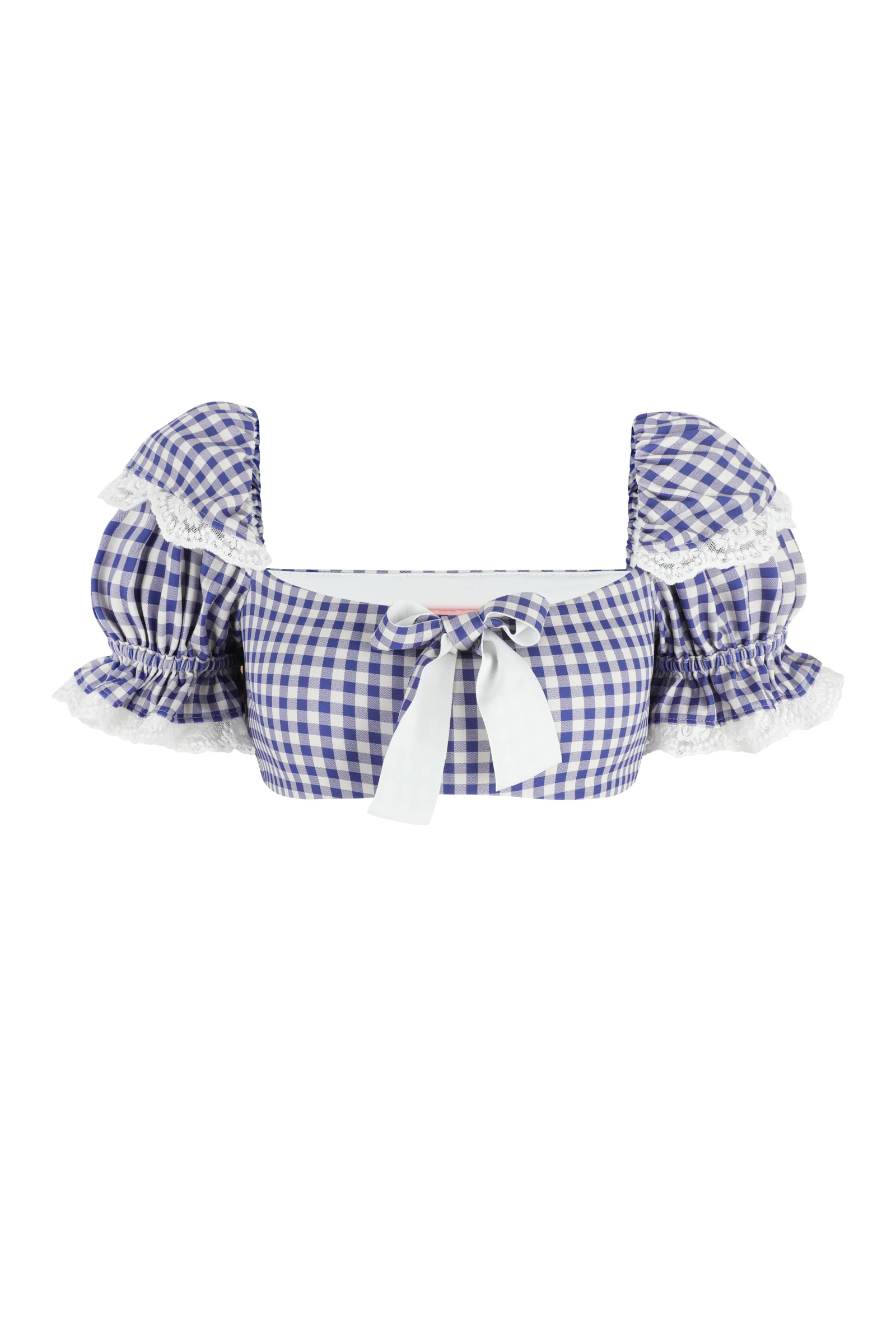 The Sailor Gingham Soft Serve Bikini Top - Image 8
