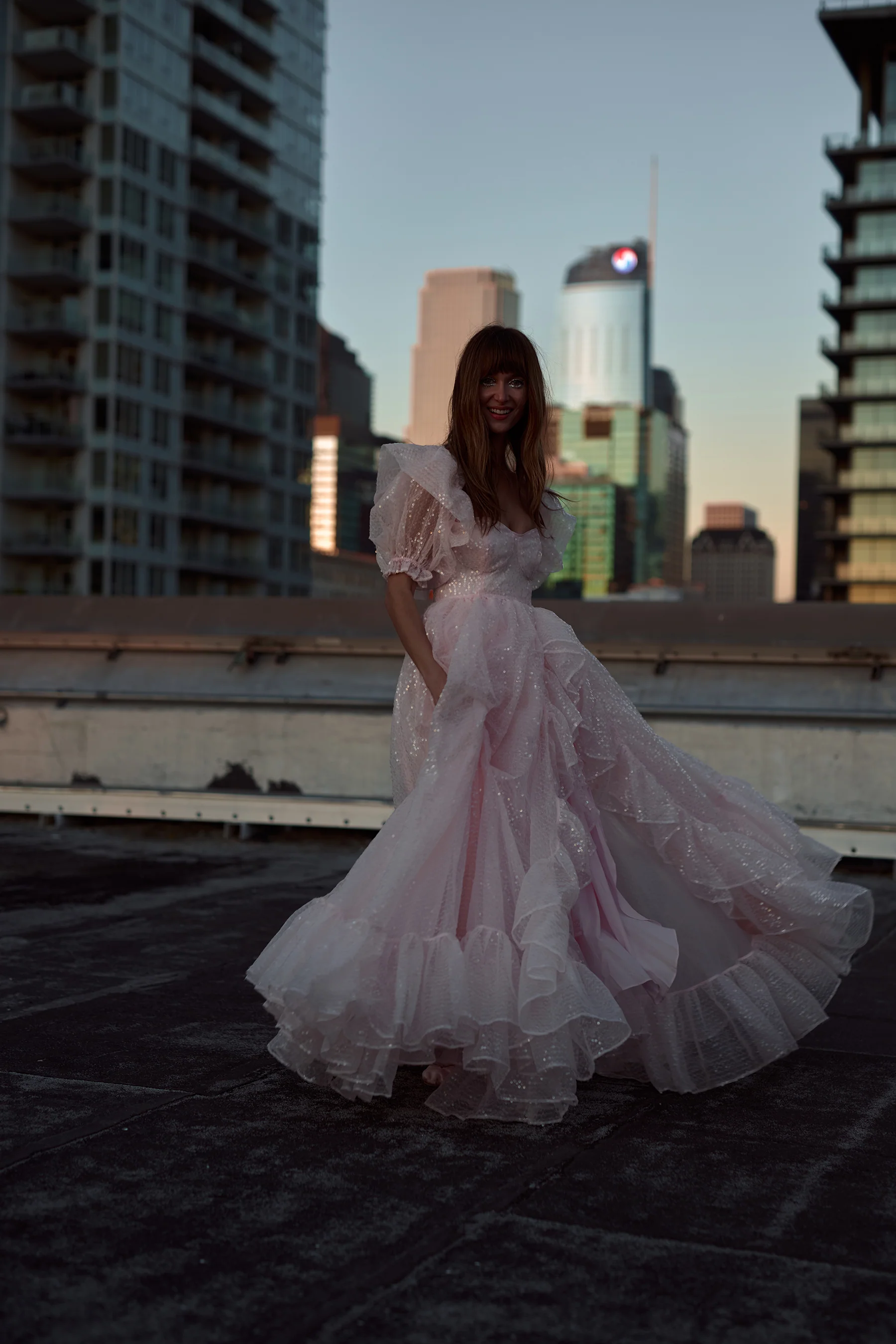 The Sparkling Rose Bloom Gown - Image 17