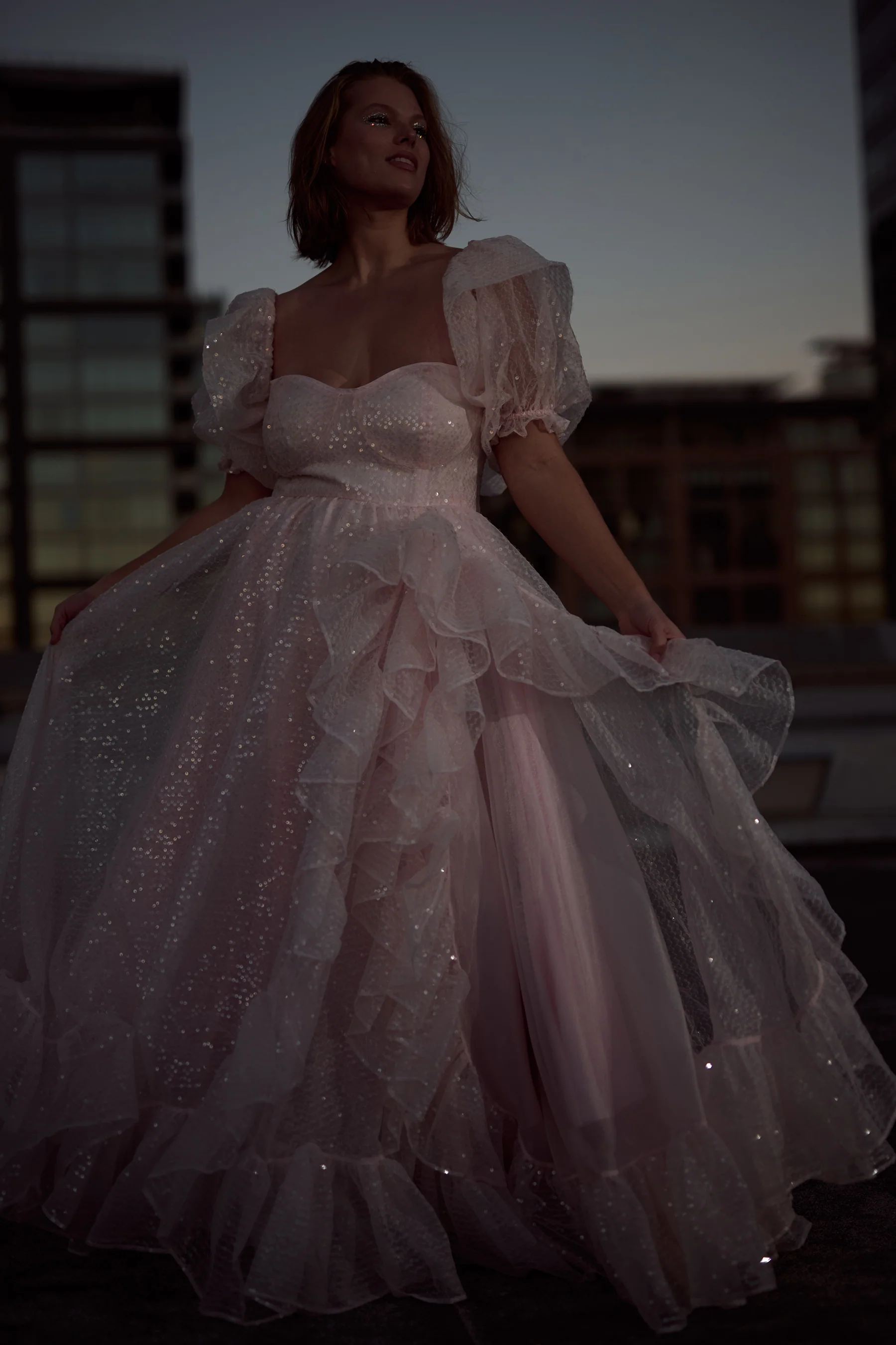 The Sparkling Rose Bloom Gown - Image 23