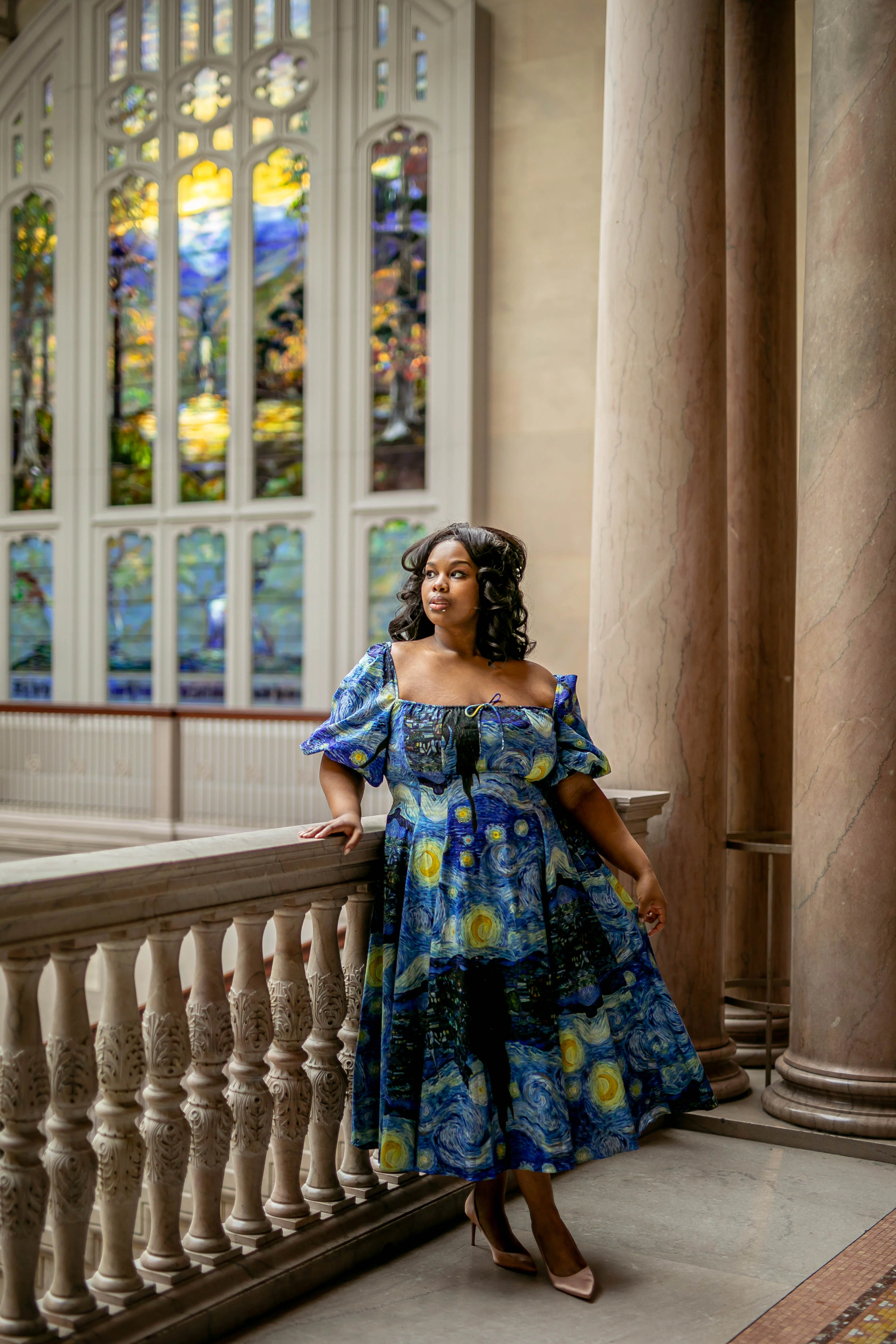 The Starry Night Day Dress - Image 12