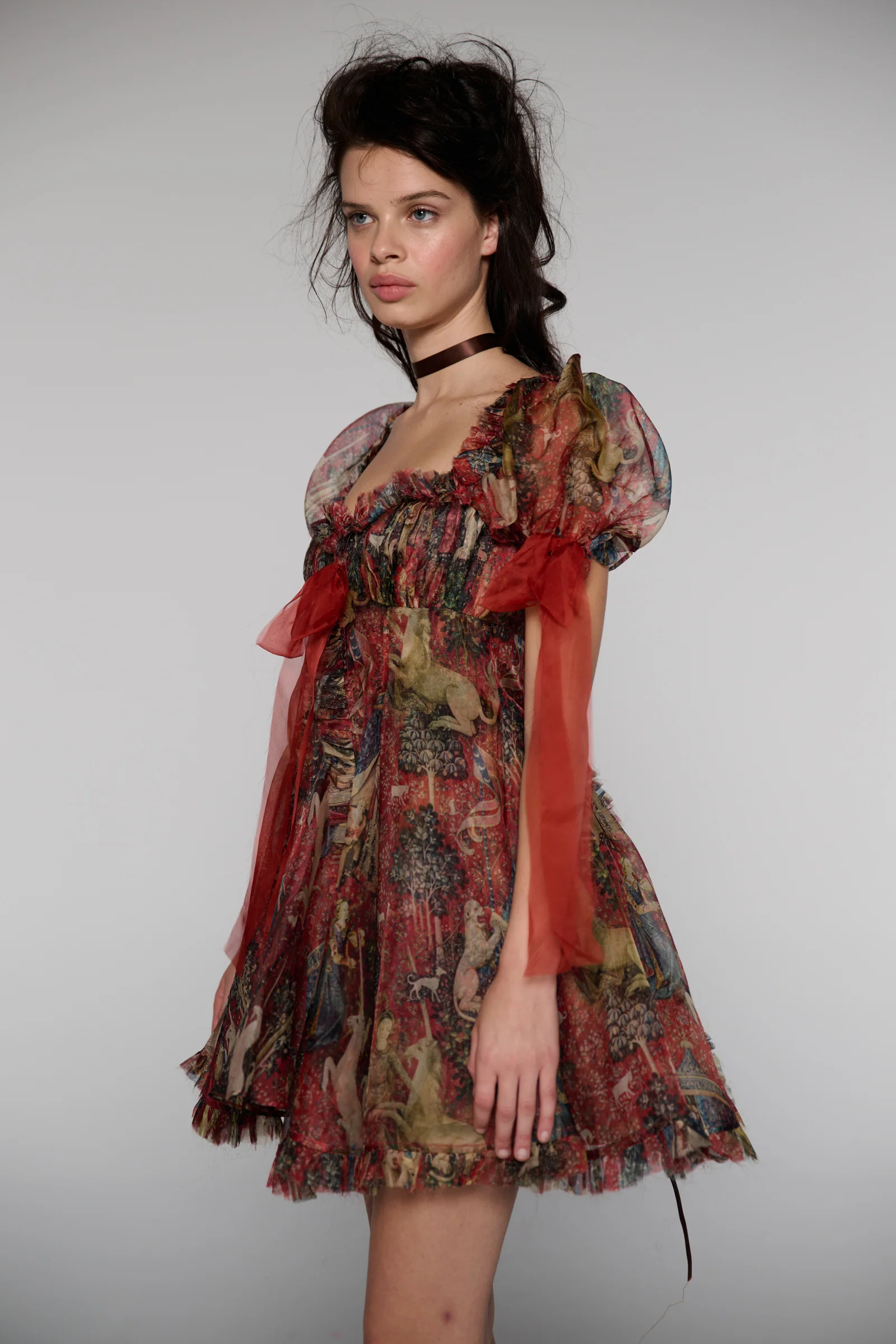 The Lady and the Unicorn Silk Organza Tulum Dress - Image 7