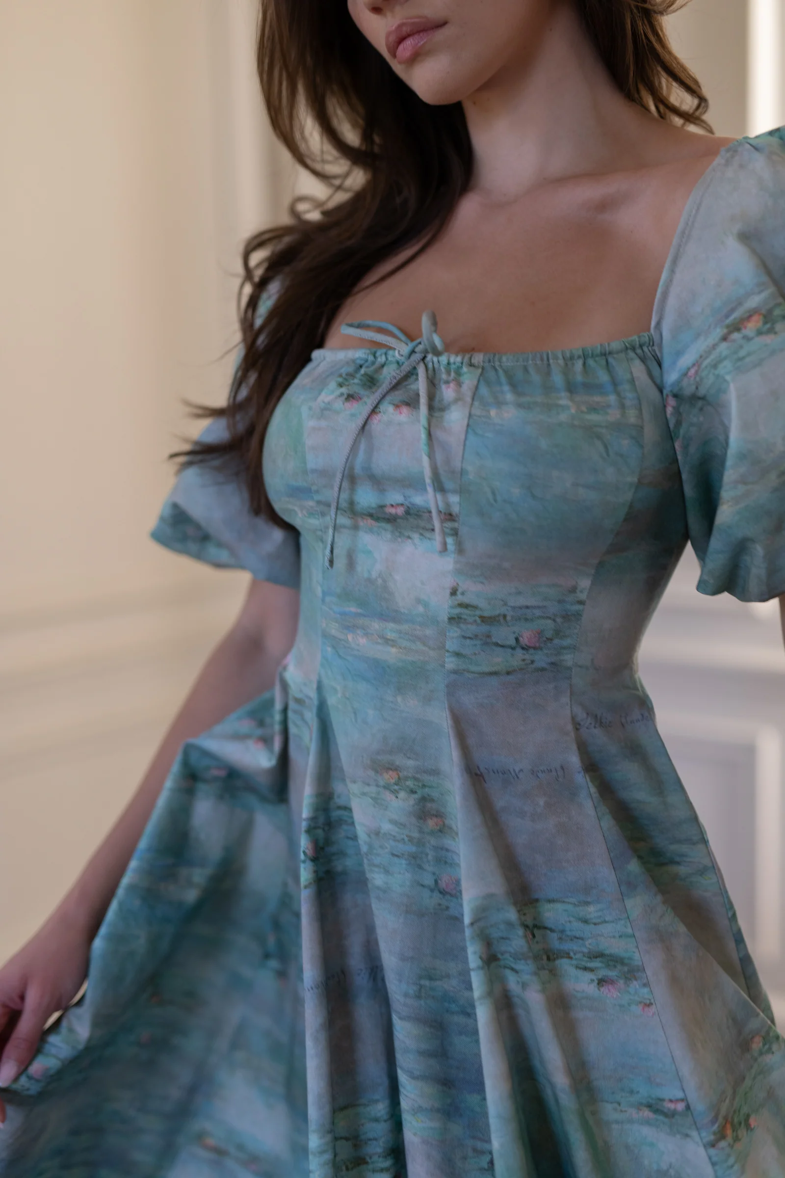 The Water Lilies Day Dress - Image 4