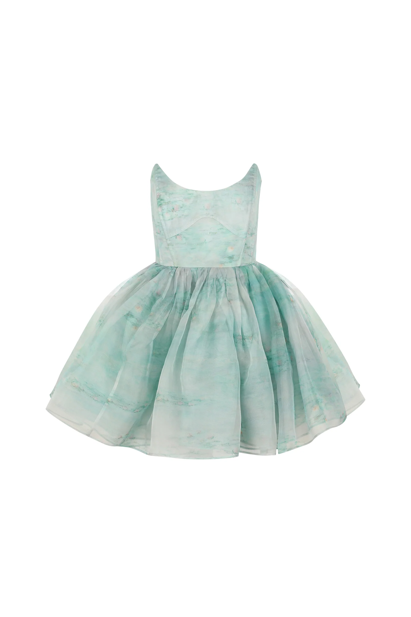 The Silk Gauze Water Lilies Veuve Dress - Image 4
